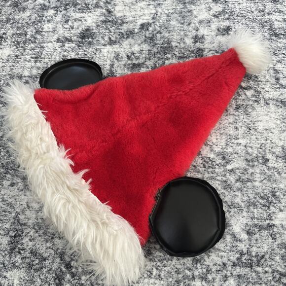 Vintage Disney Mickey Ears Santa Hat Christmas Goofys Hat Company Red Holiday - Picture 3 of 11